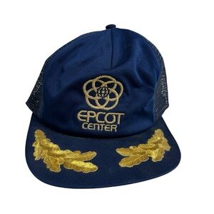 Vintage 80s Walt Disney World Epcot Center Trucker Hat
